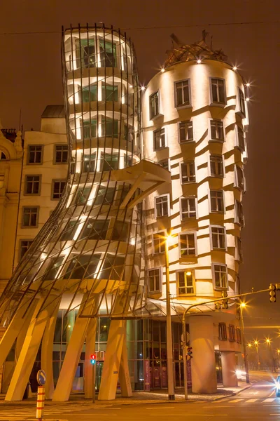 Praha, Czech Republic, February 18,2013- Dancing House in Prague — Stock Photo, Image