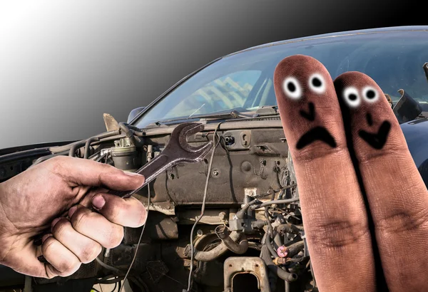 Auto-Reparaturkonzept — Stockfoto