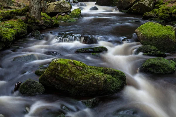 Waterfall in the national park Sumava-Czech Republic — Stock Photo, Image