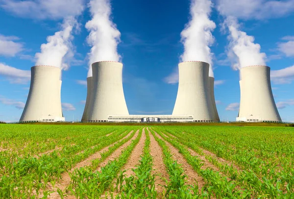 Nuclear power plant in Czech Republic Europe — Stock Photo, Image