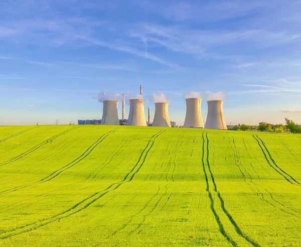 Central nuclear, República Checa — Foto de Stock