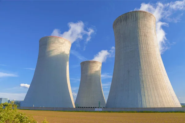捷克共和国欧洲的Dukovany核电厂 — 图库照片