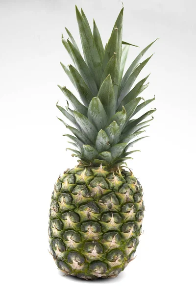 Zralé Ananas Bílém Pozadí — Stock fotografie