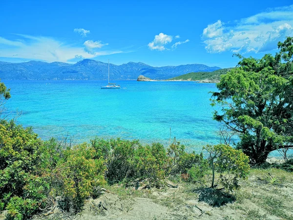 Lotu beach, Korsika - die Insel der Schönheit, Frankreich. — Stockfoto