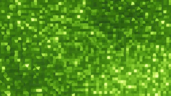 Düşük polimerli yeşil duvar kağıdının 3D görüntüsü