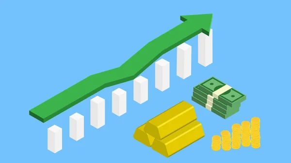 Isometric iş ve yatırım kavramı