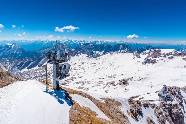 Satellite station on Zugspitze moutain — Stok fotoğraf