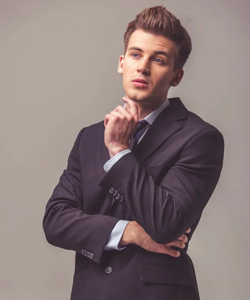 Handsome young businessman — Stock Photo, Image