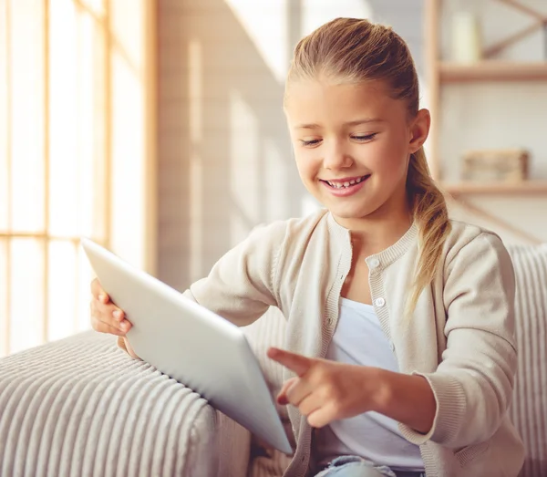 Little girl at home — Stock Photo, Image