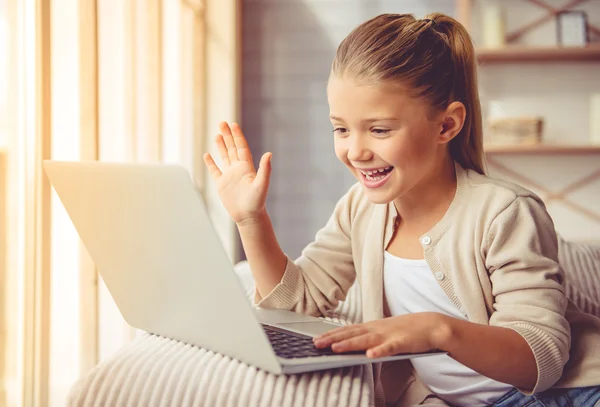 Little girl at home — Stock Photo, Image