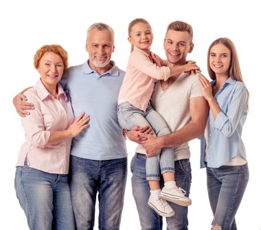 mutlu büyük bir aile