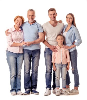mutlu büyük bir aile