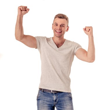 Yakışıklı genç adam.