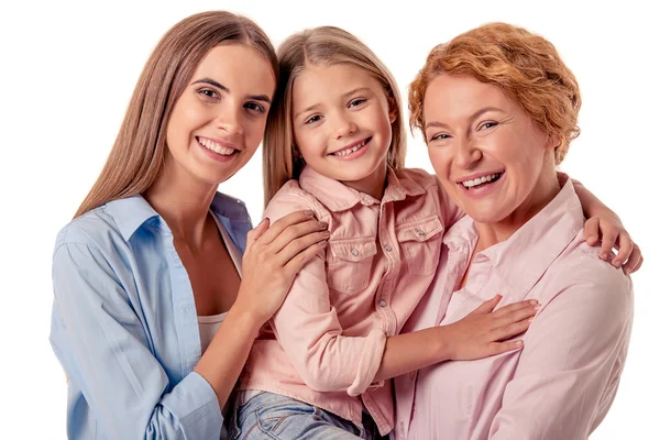 Grandma, mom and little girl — Stock Photo, Image