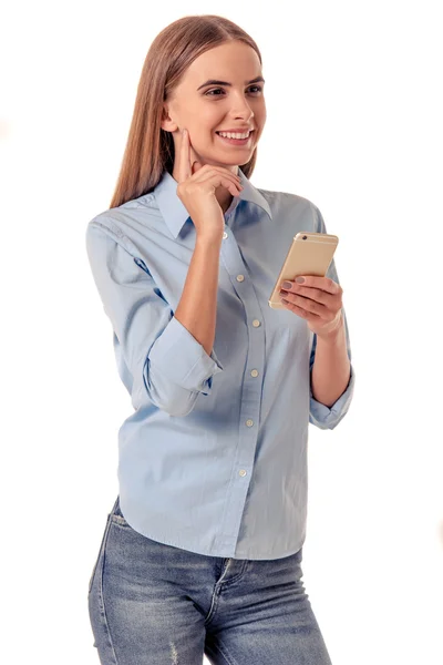 Hermosa joven mujer — Foto de Stock