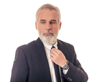 Handsome mature businessman