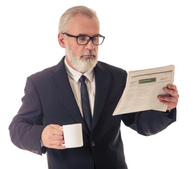 Handsome mature businessman