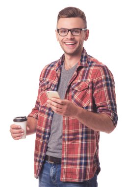 Yakışıklı genç adam.