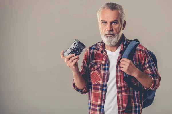 Yakışıklı şık olgun adam — Stok fotoğraf