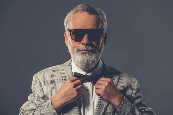 Handsome stylish mature man — Stock Photo, Image