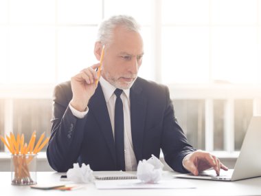 Handsome mature businessman