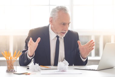 Handsome mature businessman