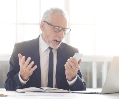 Handsome mature businessman