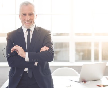 Handsome mature businessman