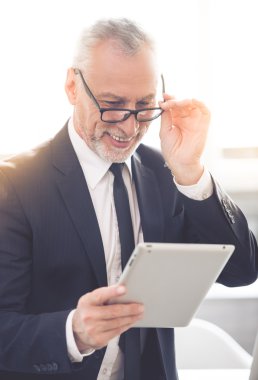 Handsome mature businessman