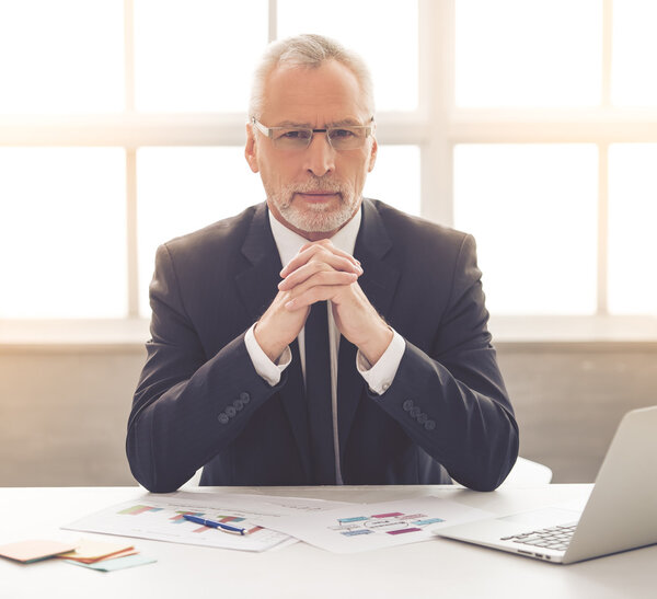 Handsome mature businessman