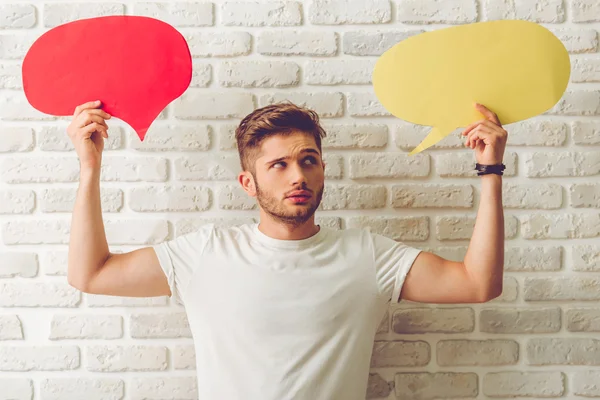 Adam ile konuşma balonu