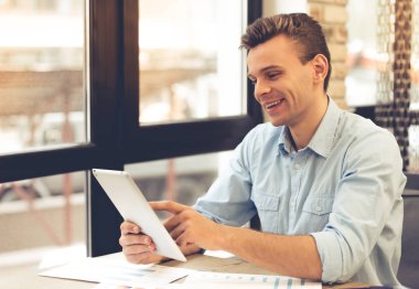 genç işadamı çalışma