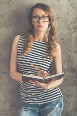 Güzel şık öğrenci