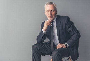 Handsome mature businessman