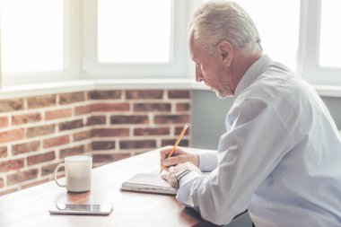 Handsome mature businessman