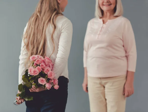 Nonna e nipote — Foto Stock