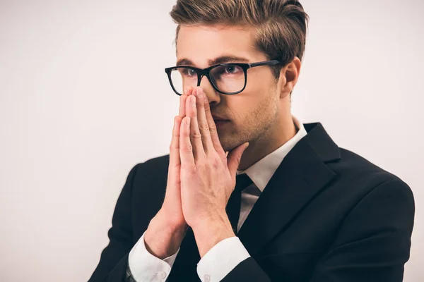 Guapo joven hombre de negocios — Foto de Stock