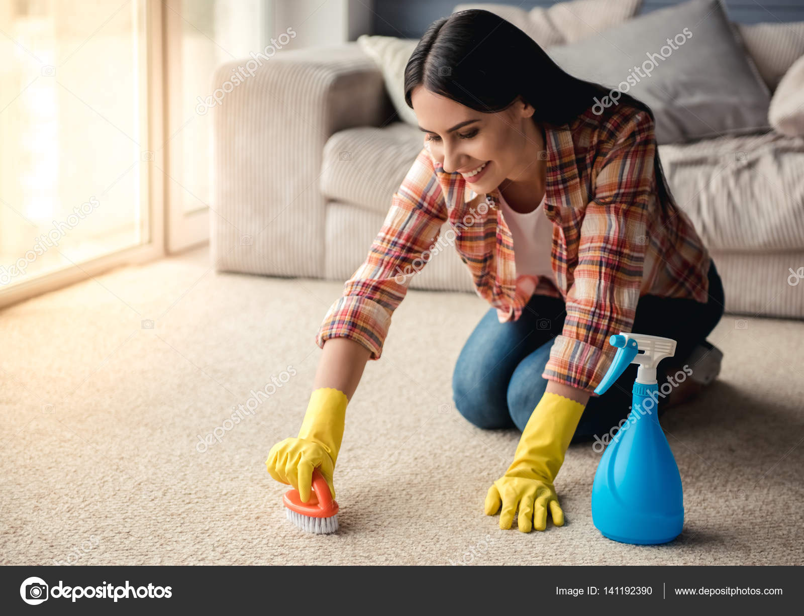 Young girl cleaning house Rather Young girl cleaning house assure you