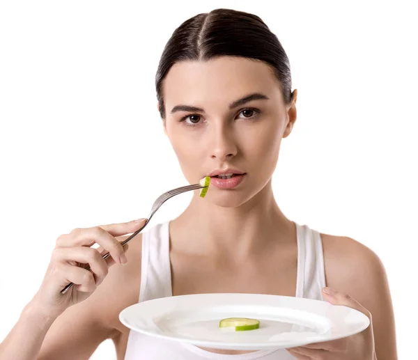 Dziewczyna trzymania diety — Zdjęcie stockowe