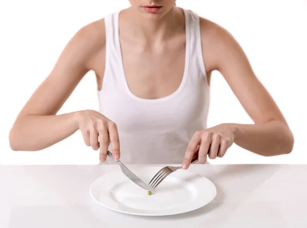 Κορίτσι κρατώντας διατροφή — Φωτογραφία Αρχείου