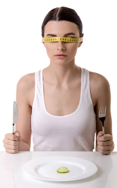 Girl keeping diet — Stock Photo, Image