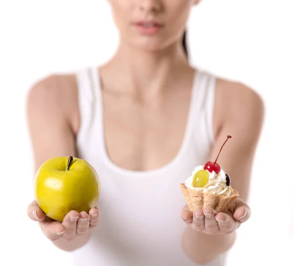 Girl keeping diet — Stock Photo, Image