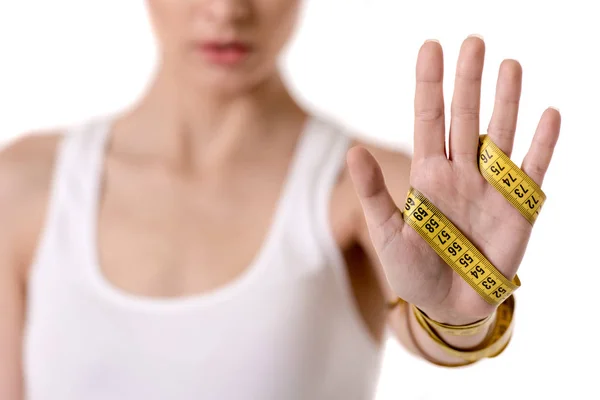 Kız ve kilo kaybı — Stok fotoğraf