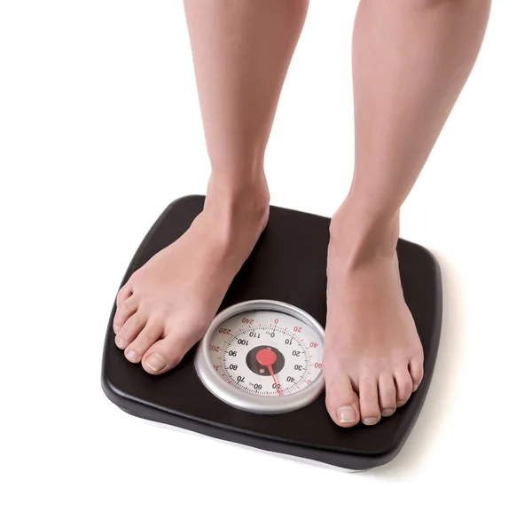 女の子と体重減少 — ストック写真