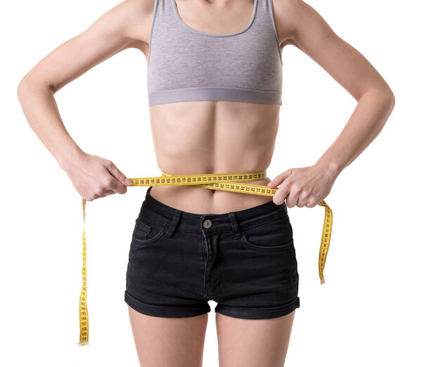 Очень тощая девушка.
