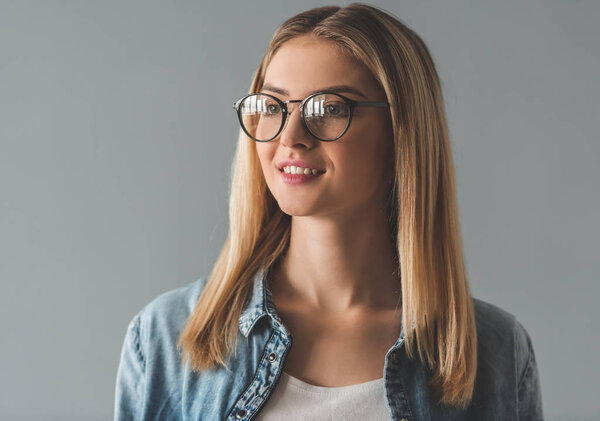 Beautiful young businesswoman