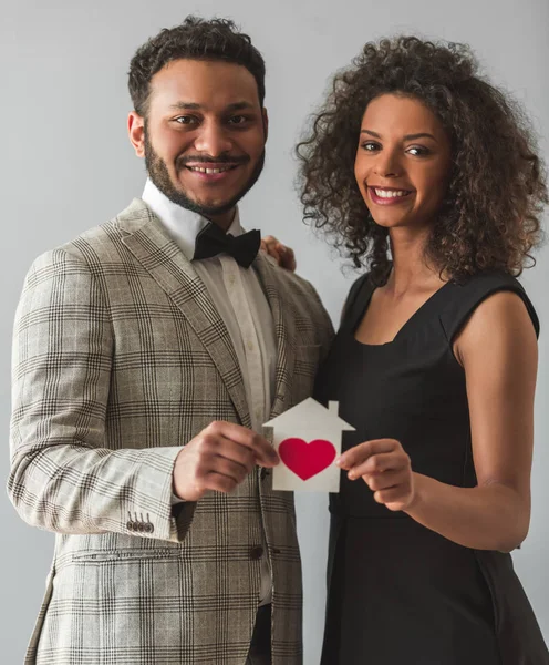 Beautiful Afro American couple — Stock Photo, Image