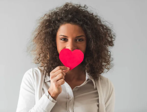 Beautiful Afro American girl — Stock Photo, Image