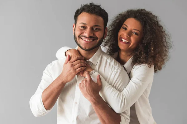 Stylish Afro American couple — Stock Photo, Image