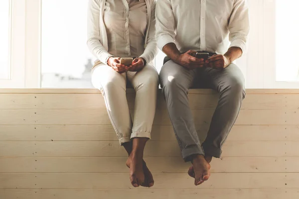 Glückliches afroamerikanisches Paar — Stockfoto